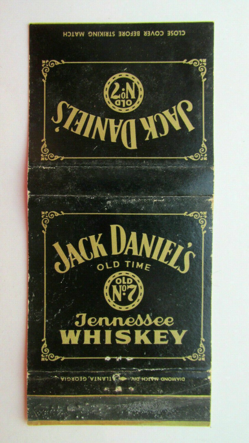 Jack Daniel's Old No. 7 Tennessee Whiskey 30 Strike Matchbook Cover White Rabbit