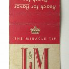 L&M - Cigarette Tobacco Advertisement 20 Strike Matchbook Cover Match Corp.
