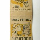 Chesterfield - Cigarette Tobacco Advertisement 20 Strike Matchbook Cover Match