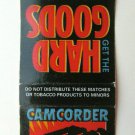 Camel Cigarettes - Camcorder Hard Goods Advertisement 20 Strike Matchbook Cover