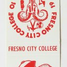 Fresno City College - California 20 Strike Matchbook Cover Clubs & Organization