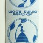 Blue Bell Cafe - Washington, DC Restaurant 20 Strike Matchbook Cover Matchcover