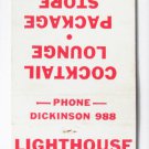 Lighthouse Diner - Fenwick Island, Delaware Restaurant 20 Strike Matchbook Cover Lighthouse Diner - Fenwick Island, Delaware Restaurant 20 Strike Matchbook Cover