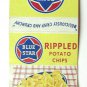 Blue Star Potato Chips Advertisement 20 Strike Matchbook Cover Matchcover