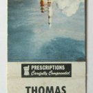 Thomas Prescription Pharmacy  Kentland, Indiana 20 Strike Matchbook Cover Rocket