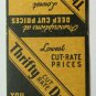 Thrifty Cut Rate Drugs - Willmar, Minnesota Store 20 Strike Matchbook Cover MN