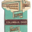 Emil's Steer Inn Drive In - Columbus, Ohio Restaurant Contour Matchbook Cover OH