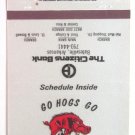 Arkansas Razorbacks 1982-83 Basketball Football Schedule Matchbook Cover 40RS AR