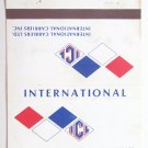 International Carriers USA - Canada 40 Strike Matchbook Cover Ontario - Michigan
