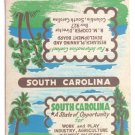 South Carolina Research Planning 40 Strike Matchbook Cover Royal Flash Billboard