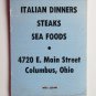 Joseppi's Spaghetti House - Columbus, Ohio Restaurant 20 Strike Matchbook Cover