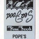 Pope's Restaurant - Salisbury, North Carolina 20 Strike Matchbook Cover NC