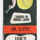 Lon's Drive-In Restaurant - Cleveland, Tennessee 20 Strike Matchbook Cover TN