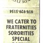 Rendezvous Restaurant - Chapel Hill, North Carolina 20 Strike Matchbook Cover NC