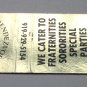 Rendezvous Restaurant - Chapel Hill, North Carolina 20 Strike Matchbook Cover NC