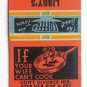 Libby's Brite Spot Restaurant Raleigh, North Carolina 20 Strike Matchbook Cover