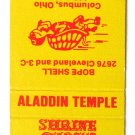 Shrine Circus - Aladdin Temple BPOE - Columbus, Ohio 20 Strike Matchbook Cover