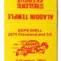 Shrine Circus - Aladdin Temple BPOE - Columbus, Ohio 20 Strike Matchbook Cover