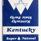 Kentucky State Parks 20 Strike Matchbook Cover KY Matchcover Souvenir