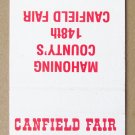 1994 - Mahoning County's 148th Canfield Fair - Ohio 20 Strike Matchbook Cover OH