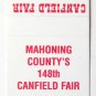 1994 - Mahoning County's 148th Canfield Fair - Ohio 20 Strike Matchbook Cover OH