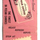 Stuckey's Pecan Shoppes - Highway Store Travel Candy 20 Strike Matchbook Cover