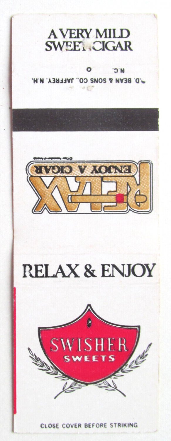 Swisher Sweets Cigars Tobacco Advertisement 20 Strike Matchbook Cover