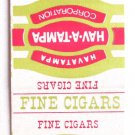 Havatampa Cigars Hav-a-Tampa - Tobacco Advertisement 20 Strike Matchbook Cover