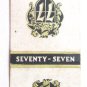 Seventy-Seven Cigars, 77 Corona De Luxe - Tobacco Ad 20 Strike Matchbook Cover