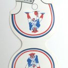 New England Patriots 1980 Football Schedule Sport Matchbook Cover Helmet Die-Cut