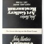 John Martin's Merry Manor Inn Restaurant - South Portland, Maine Matchbook Cover