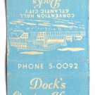 Dock's Oyster House - Atlantic City, New Jersey Restaurant 30FS Matchbook Cover Dock's Oyster House - Atlantic City, New Jersey Restaurant 30FS Matchbook Cover