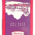 Olszko's Four Seasons Restaurant - Garfield Hts, Ohio 30 Strike Matchbook Cover