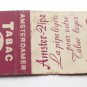 Amsterdamer Tabac - Amster Pipe - Belgium Tobacco 20 Strike Matchbook Cover Worn