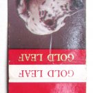Gold Leaf Player's Navy Cut - Cigarette Ad 20 Strike Matchbook Cover Dog Gold Leaf Player's Navy Cut - Cigarette Ad 20 Strike Matchbook Cover Dog