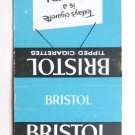 Bristol Tipped Cigarettes - Tobacco Advertisement 20 Strike Matchbook Cover
