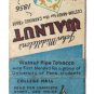 John Middleton's Walnut Pipe Tobacco Philadelphia Penn 20 Strike Matchbook Cover