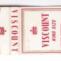 Viscount King Size Filter - Cigarette Tobbaco Ad 20 Strike Matchbook Cover