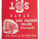 State Teachers College - Cortland, New York 40 Strike Matchbook Cover