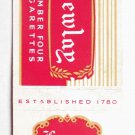 Bewlay Number Four Cigarettes - London, England Ad 20 Strike Matchbook Cover Bewlay Number Four Cigarettes - London, England Ad 20 Strike Matchbook Cover