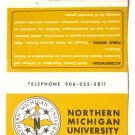 Northern Michigan University - Marquette, Michigan NMU 40 Strike Matchbook Cover