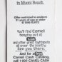 Camel Party at Lua in Miami - 1996 Camel Cigarette Ad 20 Strike Matchbook Cover