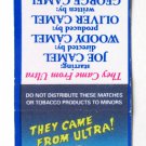 They Came From Ultra! Joe Camel - 1992 Cigarette Ad 20 Strike Matchbook Cover