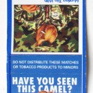 1992 Camel Cigarette Ad - 10/14 Hunting Trip Ed, Jed,  20 Strike Matchbook Cover