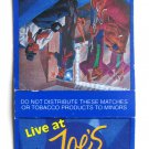 The Hard Pack Live at Joe's Place  #13 Camel Cigarette 20 Strike Matchbook Cover