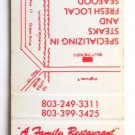 Billy the Kid's - Ocean Drive Beach, South Carolina Restaurant Matchbook Cover Billy the Kid's - Ocean Drive Beach, South Carolina Restaurant Matchbook Cover