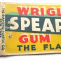 Wrigley's Spearmint Gum Advertisement 20FS Full-Length Matchbook Cover Yellow Ad