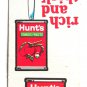 Hunt's Tomato Paste 1968 Advertisement 20FS Matchbook Cover Italian Beef Patties
