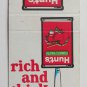 Hunt's Tomato Paste 1968 Advertisement 20FS Matchbook Cover Italian Beef Patties