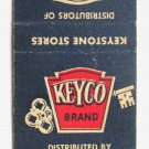 Keyco Brand - Keystone Wholesale Grocery Advertisement 20 Strike Matchbook Cover